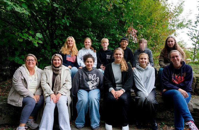 Klassenfoto der 8b