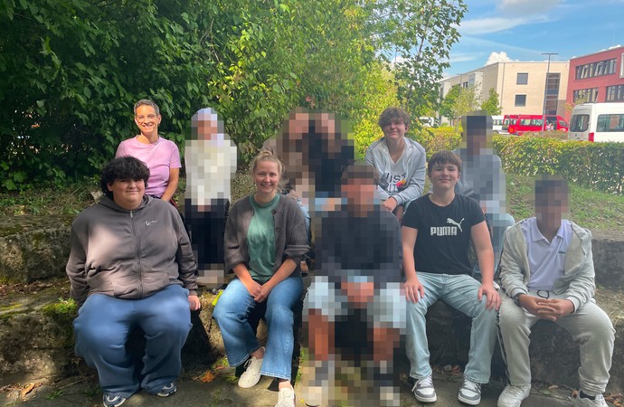 Klassenfoto der 8a