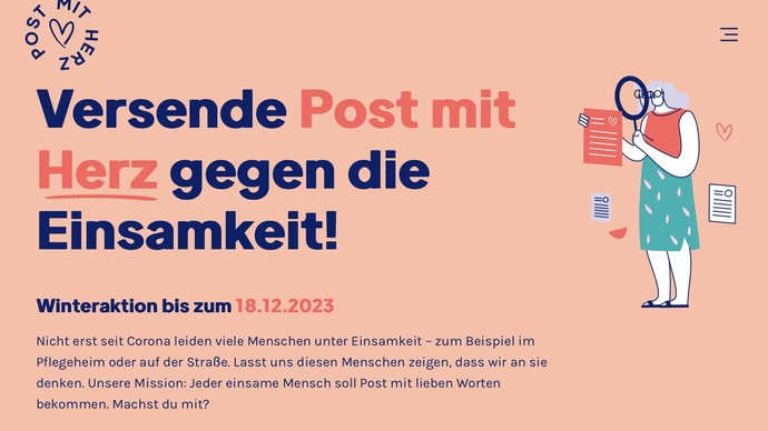 Post mit Herz