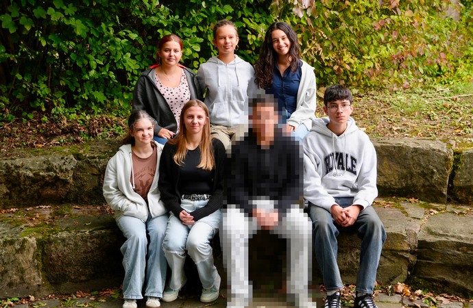 Klassenfoto der 9B