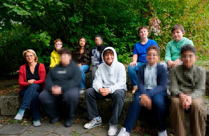 Klassenfoto der 7a