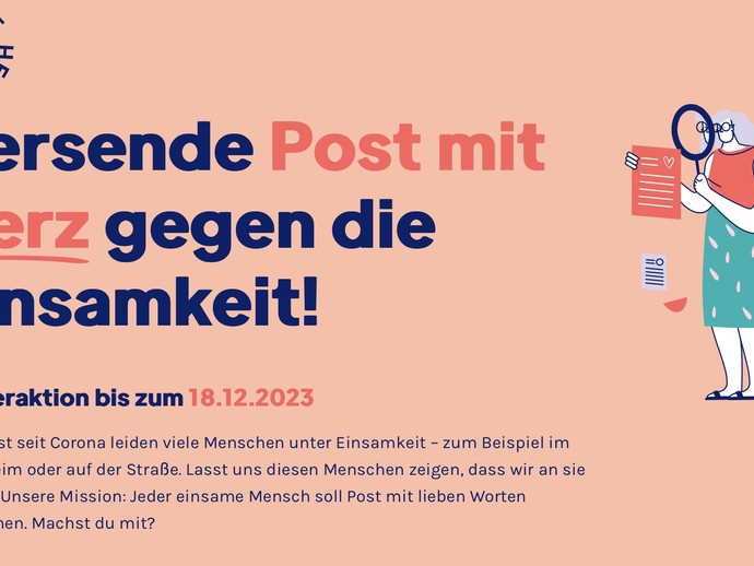 Aktion Post mit Herz (vergrößerte Bildansicht wird geöffnet)