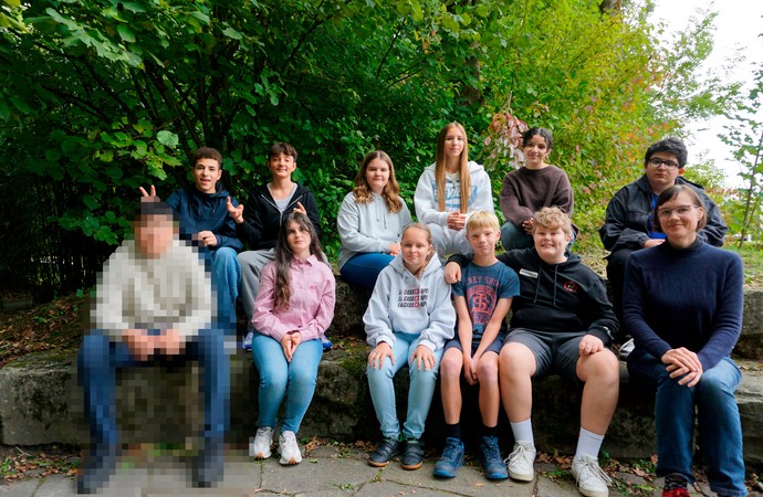 Klassenfoto der 8a