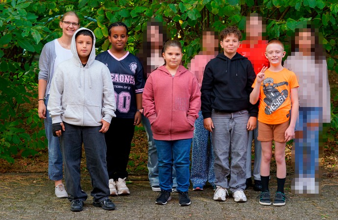 Klassenfoto der 5