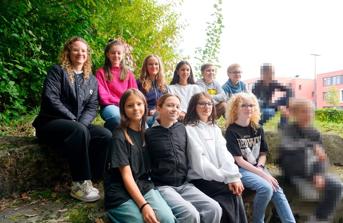 Klassenfoto der Klasse 7b